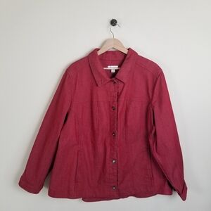 Denim & Company Denim Jacket Shacket Size 2X